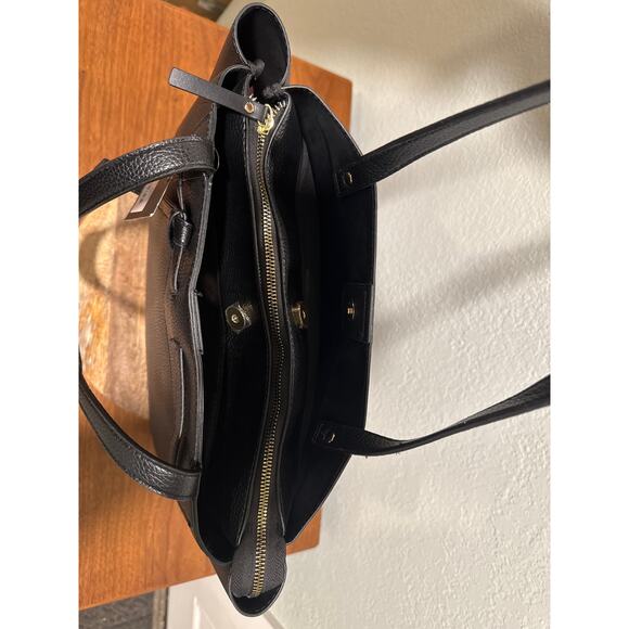 Nanette Lepore Arriss Triple Section Shoulder Bag Black - Picture 8 of 13